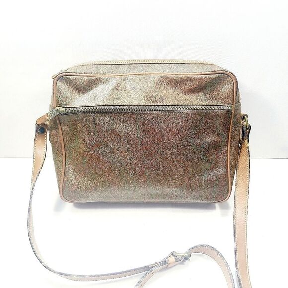 Etro Canvas Leather Shoulder Bag - Picture 1 of 7